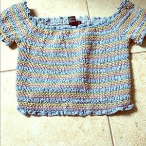 Off the shoulders crop top